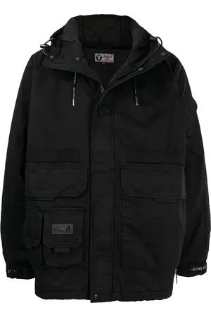 A Bathing Ape Chamarra con capucha y bolsillos