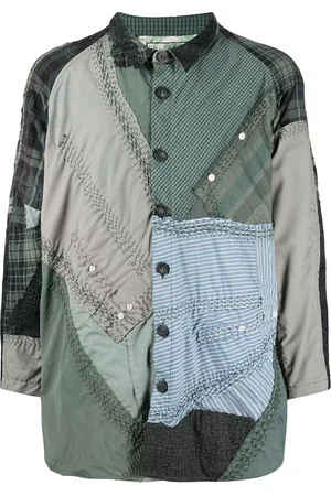 BY WALID Camisa con diseño patchwork