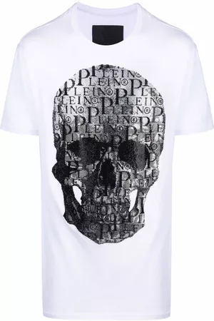Philipp Plein Playera con motivo Skull