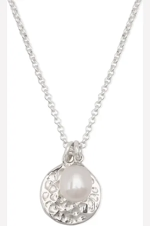 Dower and Hall Collar con colgante forjado y perla
