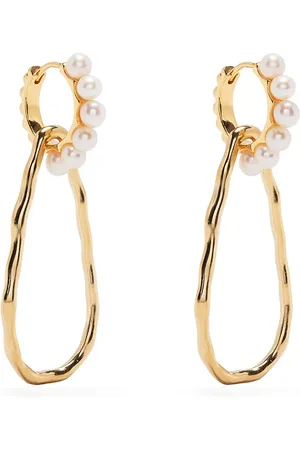 Dower and Hall Aretes con perlas