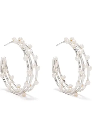 Dower and Hall Arracadas en plata con perlas