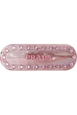 Prada Clip para el cabello con letras del logo