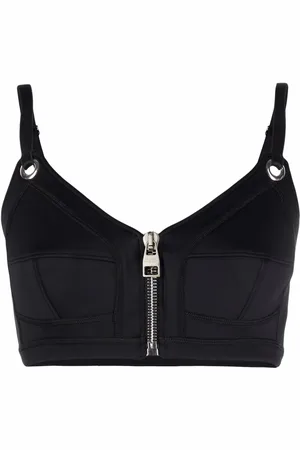 Alexander McQueen Top corto con cierre