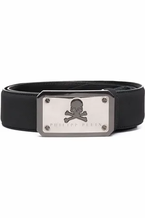 Philipp Plein Cinturón con placa del logo