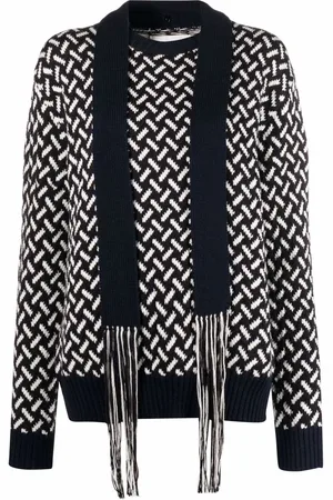 Jil Sander Scarf-detail patterned jumper