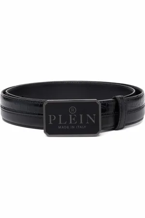 Philipp Plein Cinturón con placa del logo