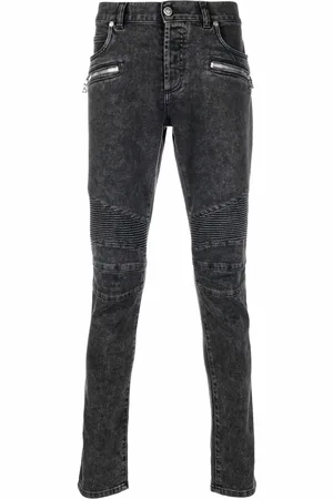 Balmain Jeans slim con rodillas de canalé