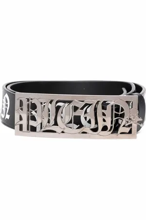 Philipp Plein Cinturón con placa del logo