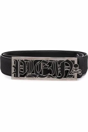 Philipp Plein Cinturón con placa del logo