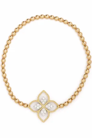 Roberto Coin Pulsera Princess Flower en oro amarillo de 18kt