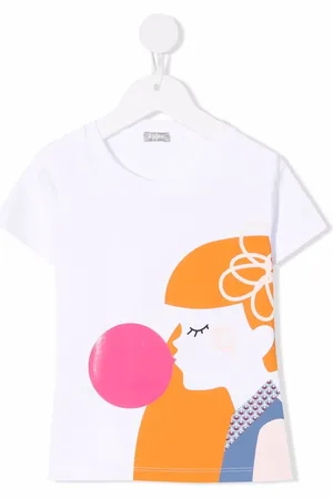 Il gufo Playera con motivo Bubblegum Girl