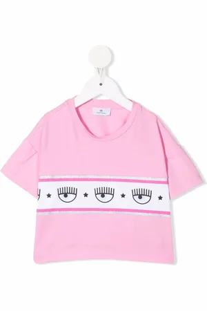 Chiara Ferragni Playera con franja del logo
