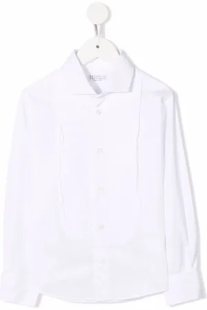 Brunello Cucinelli Camisa de canalé con botones
