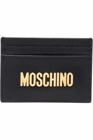Moschino Tarjetero con placa del logo