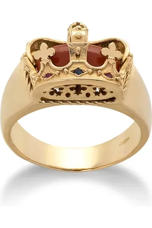 Dolce & Gabbana Anillo con motivo de corona en oro amarillo de 18kt
