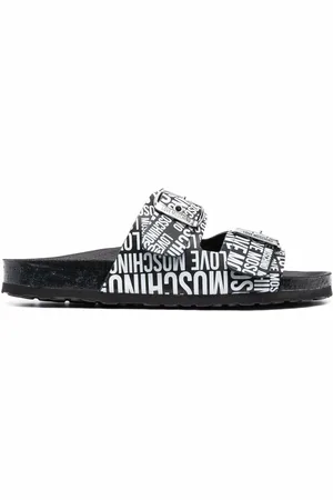 Moschino Flip flops con logo estampado