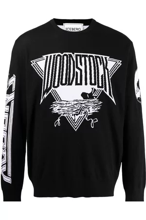 Iceberg Suéter Woodstock con logo en intarsia