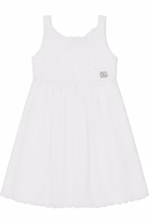 Dolce & Gabbana Vestido con bordado inglés