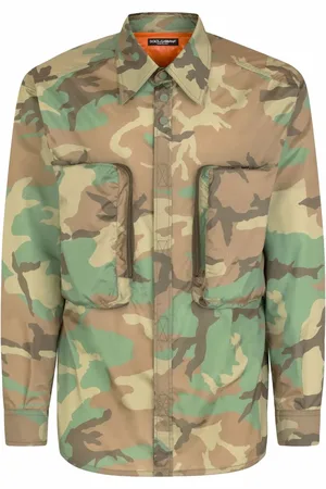 Dolce & Gabbana Camisa con estampado militar