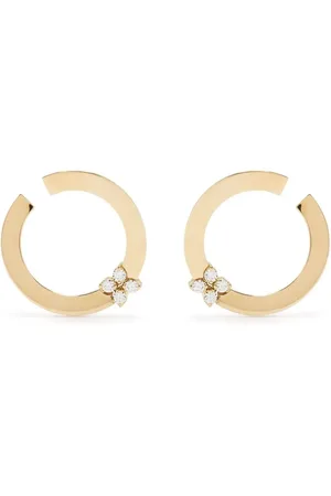 Roberto Coin Aretes Love in Verona en oro amarillo de 18kt con diamantes
