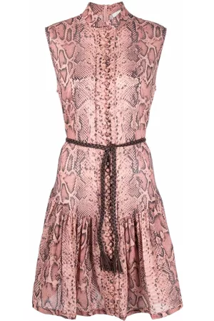 ZIMMERMANN Vestido con motivo de piel de serpiente