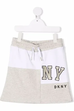 DKNY Falda con diseño de dos tonos y logo