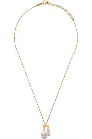 Tasaki Collar Balance Note Collection Line Akoya en oro amarillo de 18kt con perla