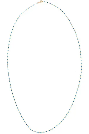 GIGI CLOZEAU Collar Classic Gigi en oro amarillo de 18kt con cuentas azules