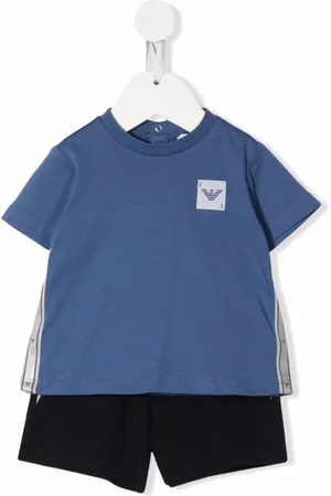 Emporio Armani Set de mameluco con logo estampado