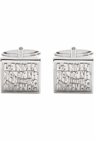 Lanvin Mancuernillas con logo grabado