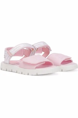 Dolce & Gabbana Sandalias con cierre autoadherente y logo DG