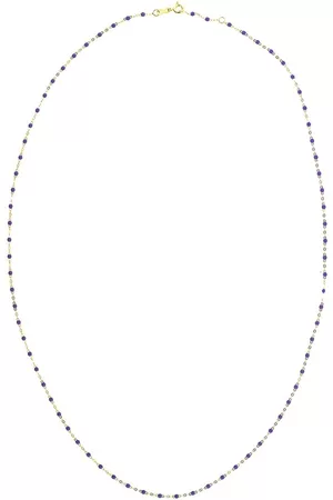 GIGI CLOZEAU Collar Classic Gigi en oro amarillo de 18kt con cuentas malva
