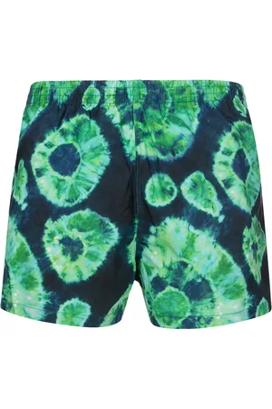 T.U.K. Shorts de playa con motivo Shibori