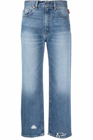 Denimist Jeans capri con tiro medio