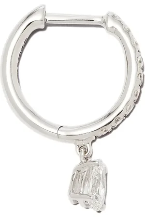 Anita Arracadas en oro blanco de 18kt con diamantes