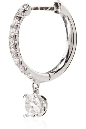 Anita Arracadas en oro blanco de 18kt con diamantes