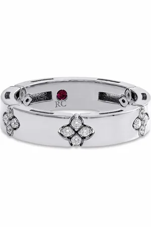 Roberto Coin Anillo Love in Verona en oro blanco de 18kt con diamantes