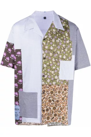 Alexander McQueen Camisa con diseño patchwork