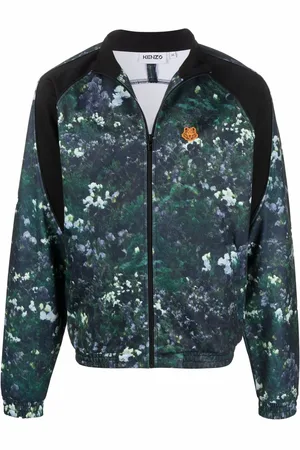 Kenzo Chamarra con cierre y estampado floral