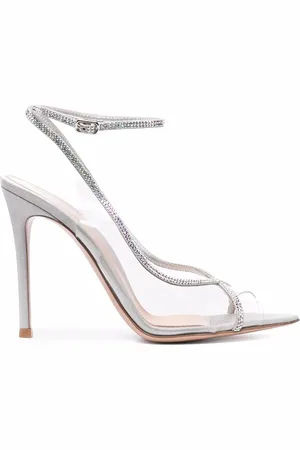 Gianvito Rossi Sandalias con tira metalizada
