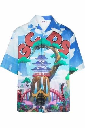 GCDS Camisa con estampado gráfico