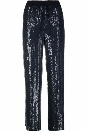 P.A.R.O.S.H. Pantalones anchos bordados con lentejuelas