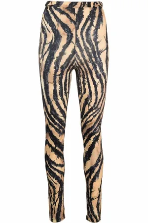 Roberto Cavalli Leggins con estampado de cebra