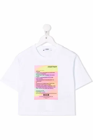Msgm Playera corta con estampado gráfico