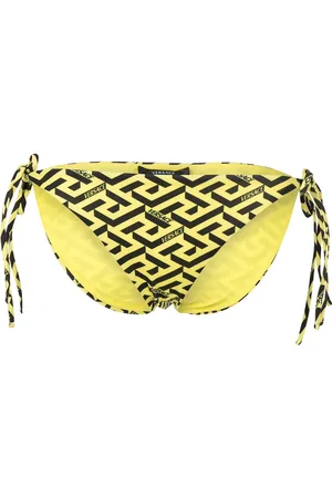 VERSACE Bikini bottom con estampado Greca