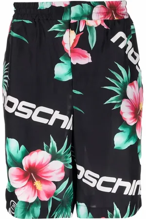 Moschino Bermudas de seda con estampado floral