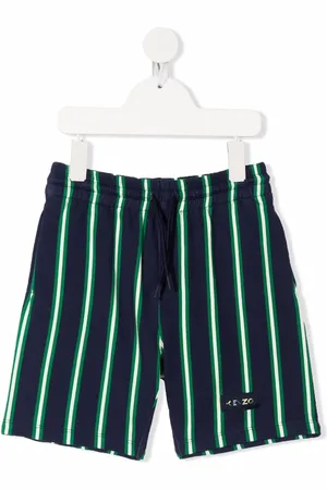 Kenzo Shorts con motivo de rayas y parche del logo