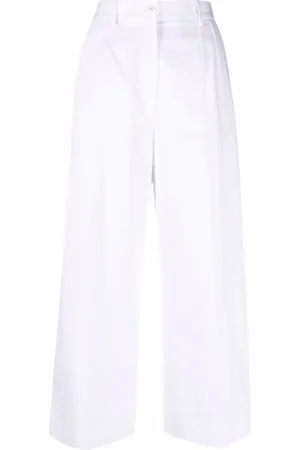 Dolce & Gabbana Pantalones capri con botones del logo