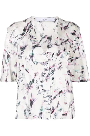 IRO Blusa con cuello en V